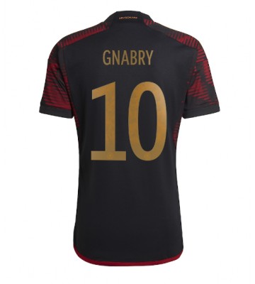 Lacne Muži Futbalové dres Nemecko Serge Gnabry #10 MS 2022 Krátky Rukáv - Preč
